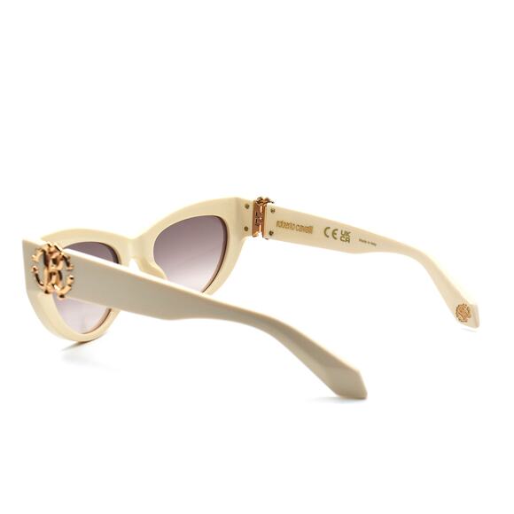 NEW ROBERTO CAVALLI SRC017M 09X7 IVORY VIOLET GRADIENT AUTHENTIC SUNGLASSES - Picture 6 of 12